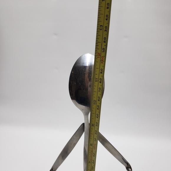 Silver Tone Metal  Serving Utensils Holder - Picture 6 of 10